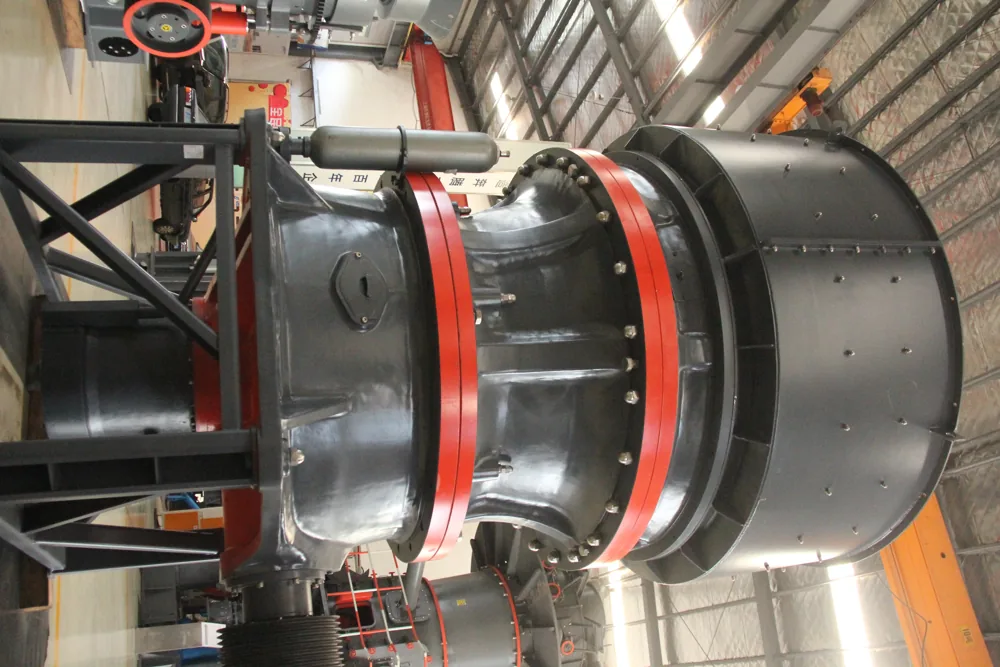 Machining detail on a cone crusher component