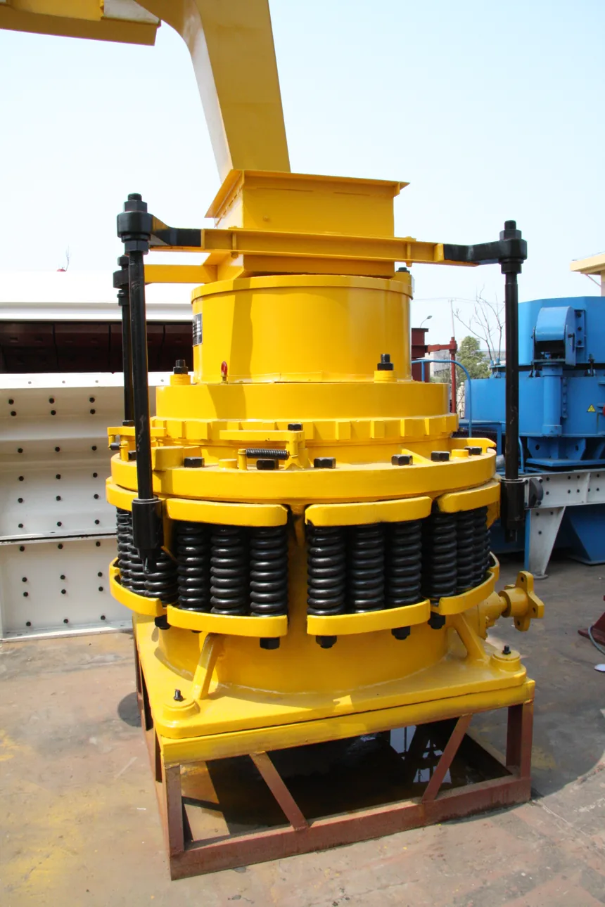CRONUS spring cone crusher in yellow finish